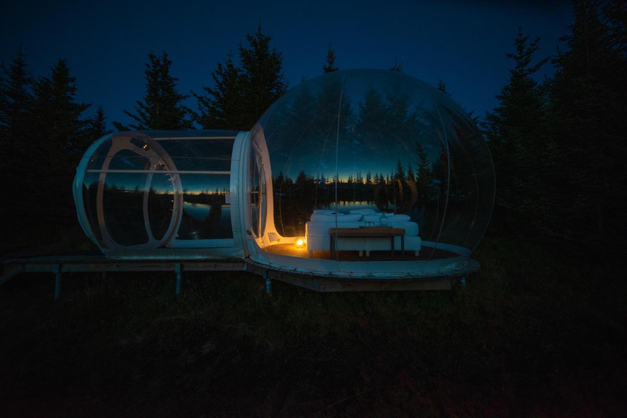 Buubble Hotel - Hrosshagi Selfoss Bagian luar foto