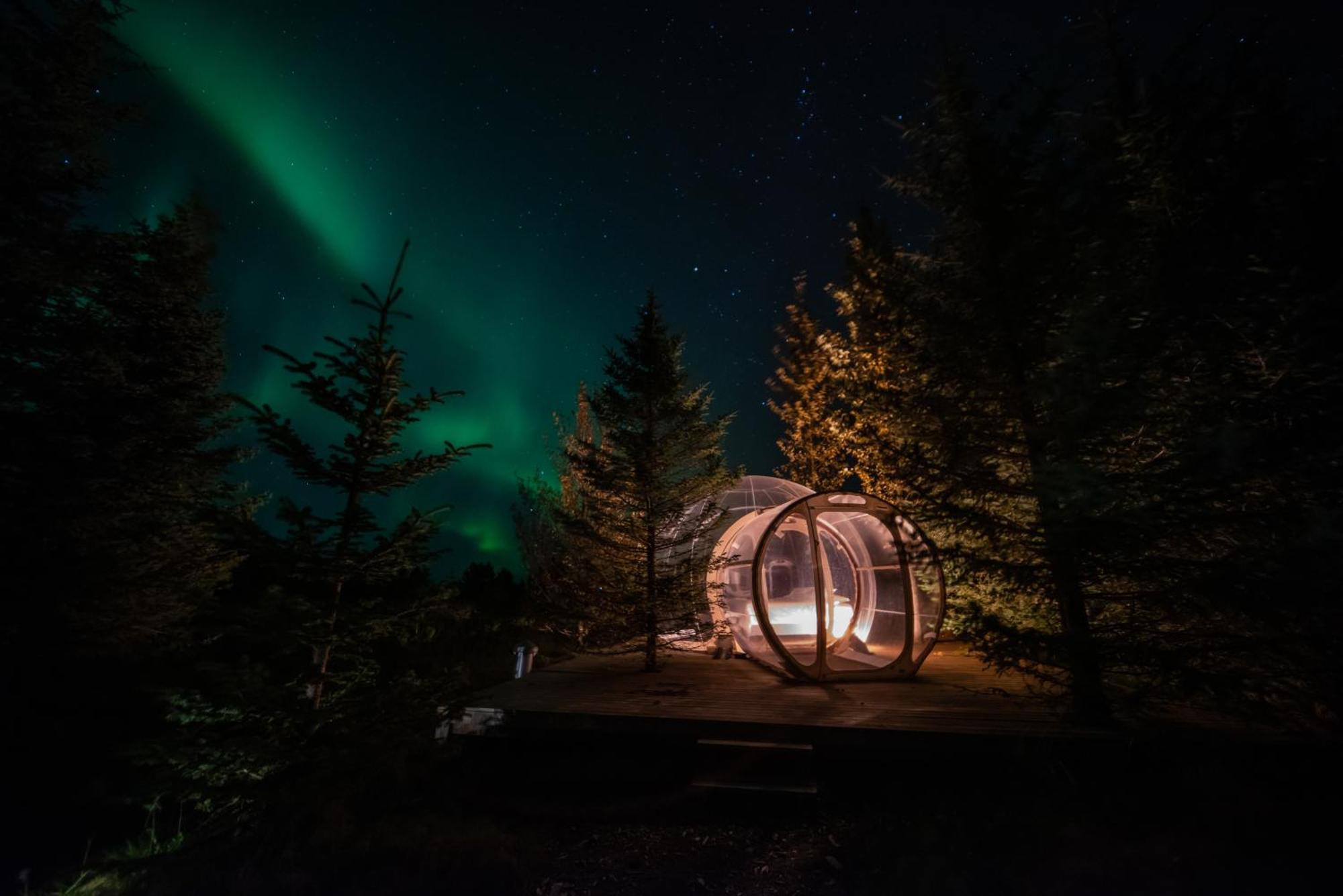 Buubble Hotel - Hrosshagi Selfoss Bagian luar foto