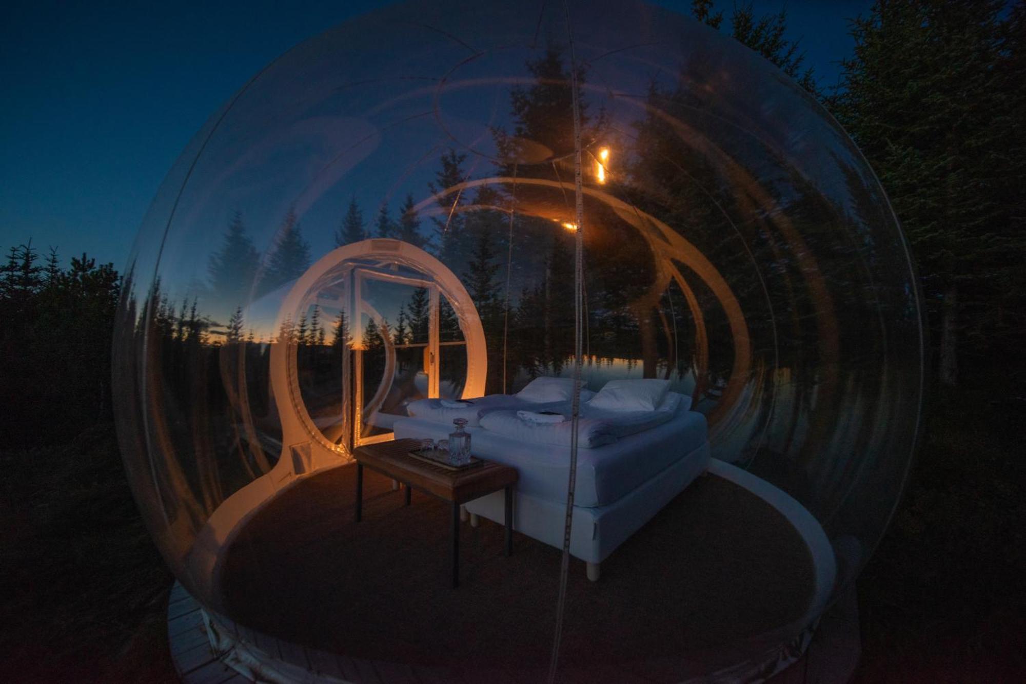Buubble Hotel - Hrosshagi Selfoss Bagian luar foto