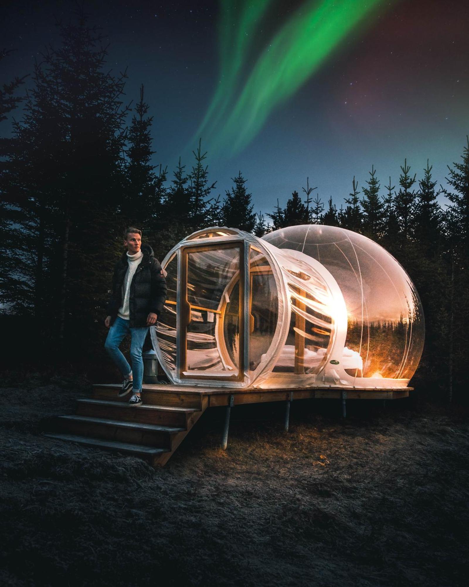 Buubble Hotel - Hrosshagi Selfoss Bagian luar foto