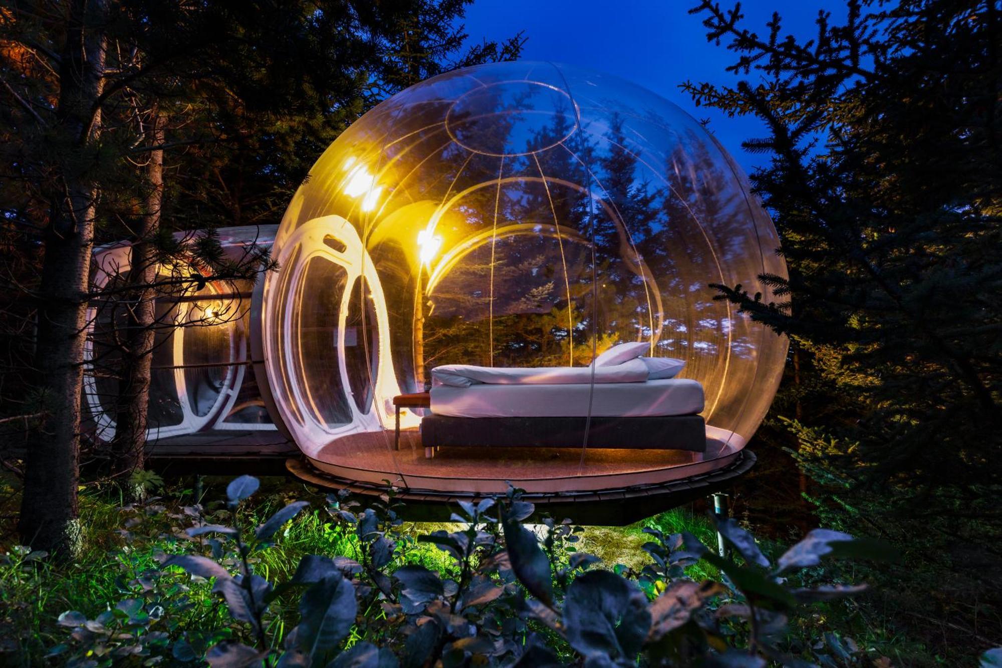 Buubble Hotel - Hrosshagi Selfoss Bagian luar foto