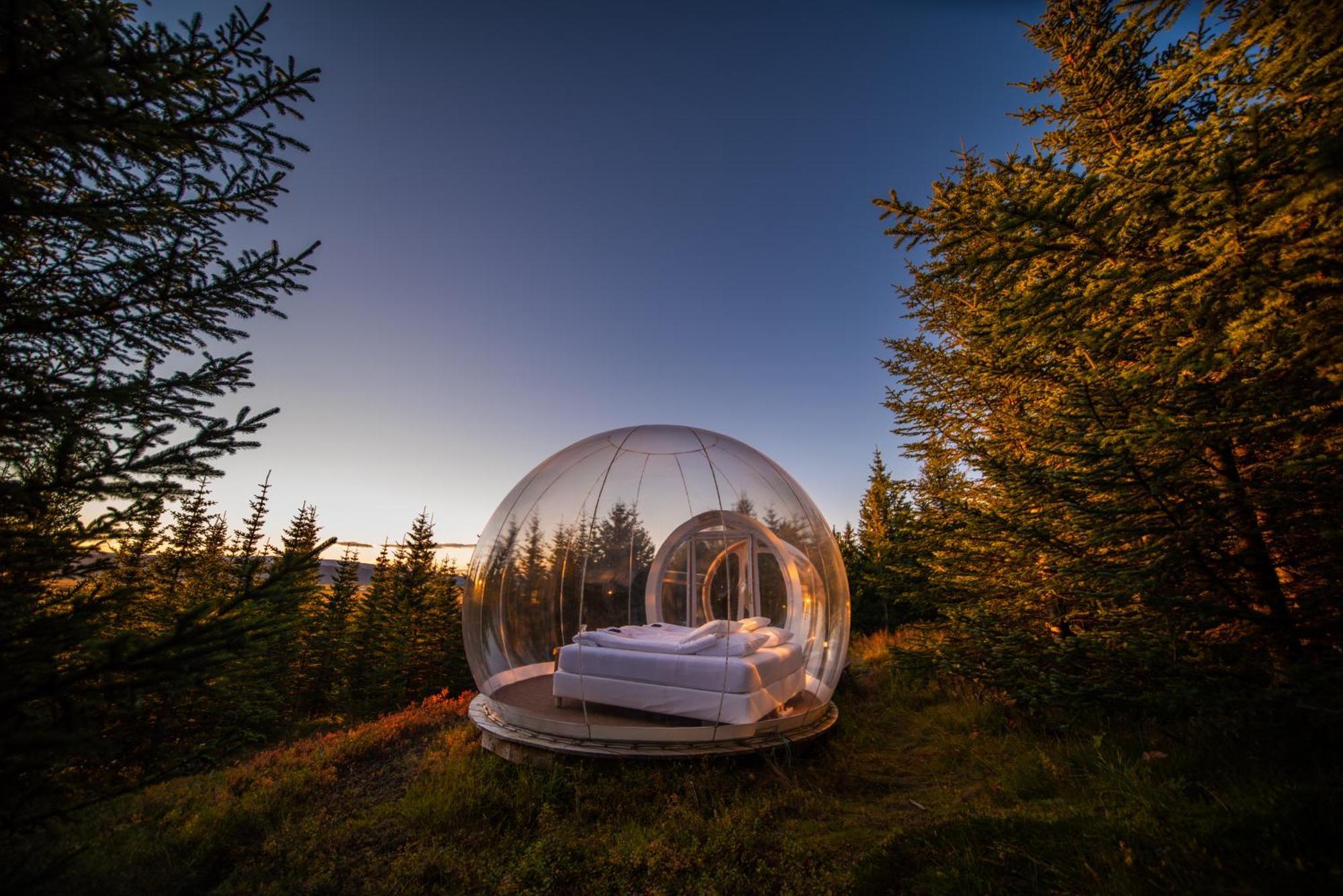Buubble Hotel - Hrosshagi Selfoss Bagian luar foto
